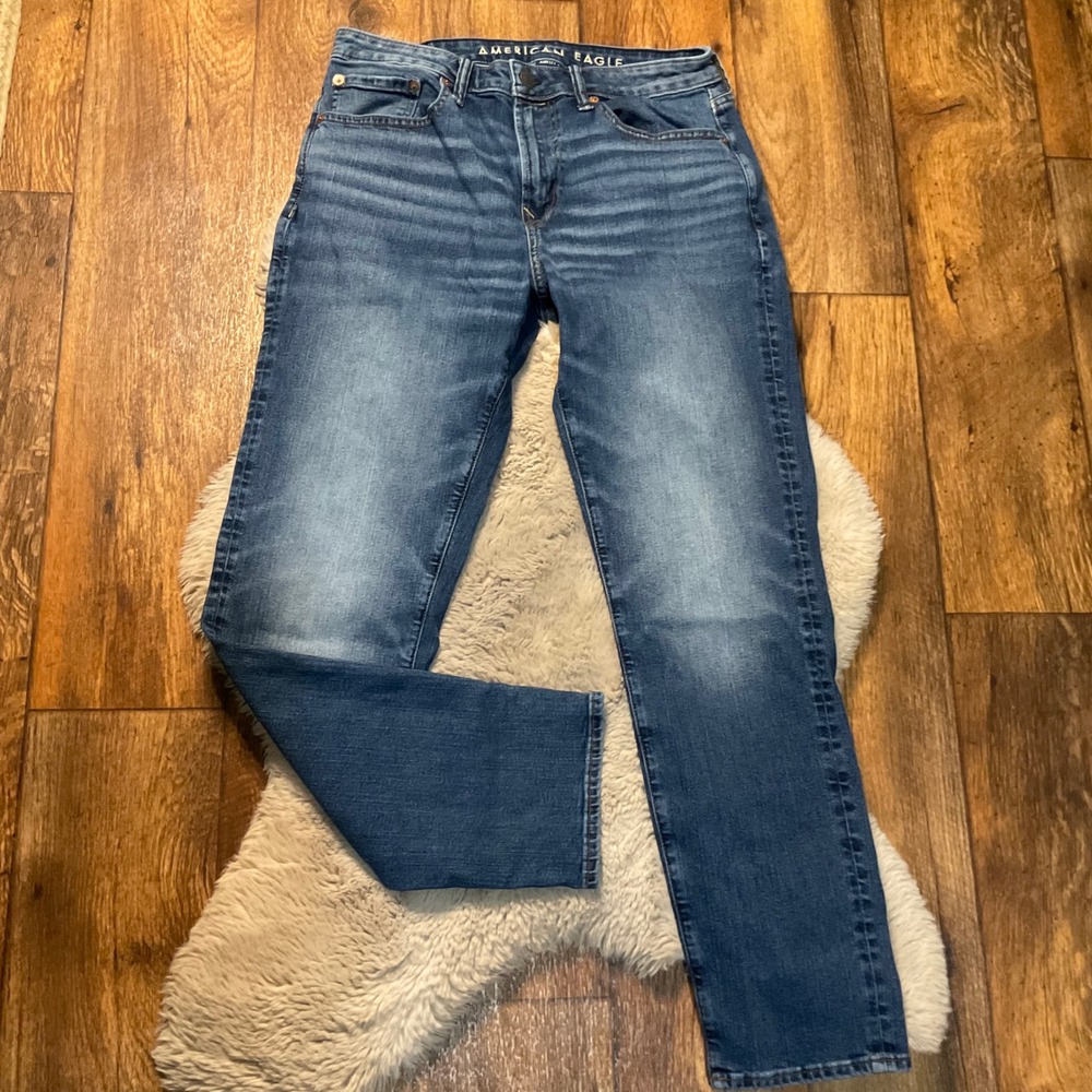 American‎ Eagle Athletic Fit Size 32 Denim Jeans Medium Blue Mens